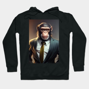 Adorable Wild Monkey In A Suit Animals Hoodie